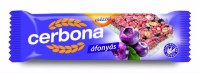 Javainių batonėlis CERBONA Blueberry, su jogurtiniu glaistu, 20 g