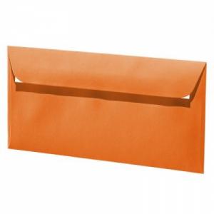 Dekoratyvinis vokas Paper Poetry C65, 114x224mm, 100g, oranžinės spalvos, 1vnt