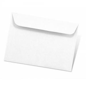Dekoratyvinis vokas Paper Poetry C6, 114x162mm, 100g, baltos spalvos, 1vnt