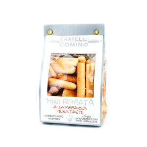 Duonos lazdelės FRATELLI COMINO Mini Rubata, picos skonio, 120 g