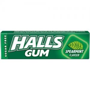 Kramtomoji guma HALLS Spearmint, 14 g