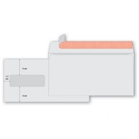 Vokai C65, 114x229mm, 75g, su langeliu 45x90mm kairėje pusėje, apačioje, baltos spalvos, 1000vnt
