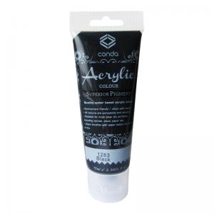 Akriliniai dažai 75 ml 1283, juoda