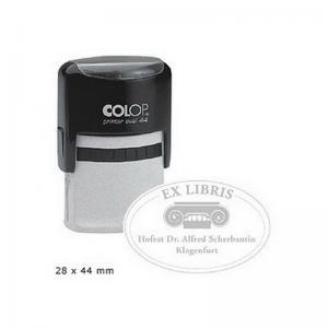 Antspaudas Printer Oval 44 juodas korpusas, bespalvė pagalvėlė COLOP