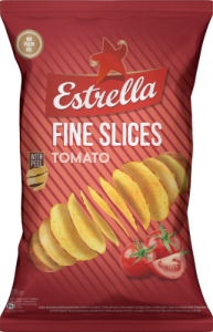 Traškučiai ESTRELLA FLAT, pomidorų skonio, 130g