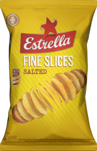 Traškučiai ESTRELLA, FLAT su druska, 130 g