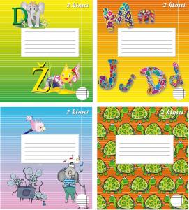 Sąsiuvinis TECHNOINFORM, 2 klasei, A5, 12 lapų, 80 gsm, linijomis