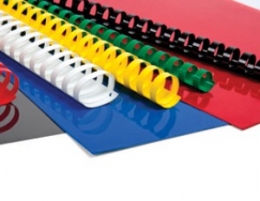 Plastikinės įrišimo spiralės Forpus, 10mm, 100vnt., baltos spalvos