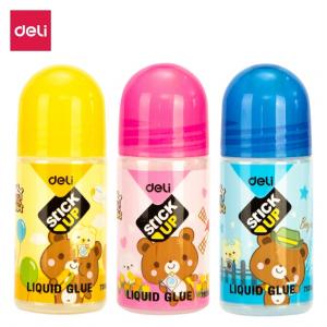 Skysti klijai DELI Funky Bear, 35ml, su antgaliu tekstilei