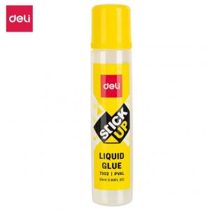 Skysti klijai DELI, 50ml, su tekstiliniu antgaliu