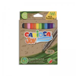 Flomasteriai CARIOCA JOY ECOFAMILY, 12 vnt.