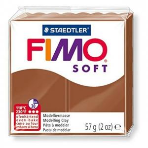 Modelinas FIMO EFFECT, 57 g, su blizgučiais, rausva sp.