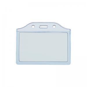 Dėklas 2 vardinėms kortelėms, 86x54mm, horizontalus, melsvai skaidrios spalvos