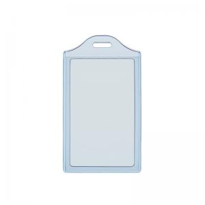 Dėklas 2 vardinėms kortelėms 55x90mm, vertikalus, melsvai skaidrios spalvos