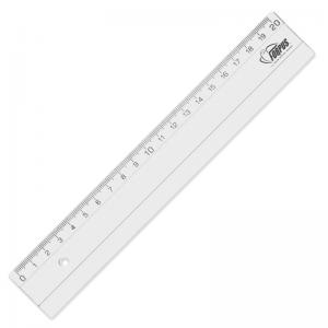 Liniuotė Forpus, plastikinė, skaidri, 20cm