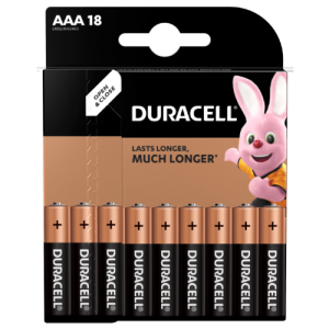 Baterijos DURACELL AAA, LR03 18 vnt