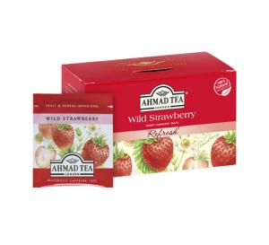 Žolelių arbata Ahmad Wild Strawberry, 20x2g
