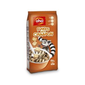 Sausi pusryčiai OHO dribsniai su cinamonu, 150 g
