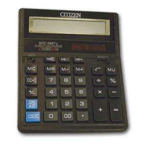 Skaičiuotuvas Citizen SDC-888XBK, 12 skaitmenų, 15.8x3.1x20.32cm