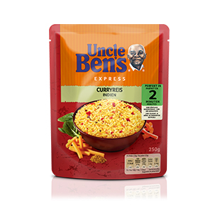 Paruošti ryžiai UNCLE BENS su kariu  250g