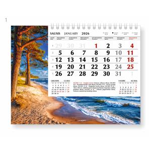 Trikampis stalo kalendorius JŪRA, 2026