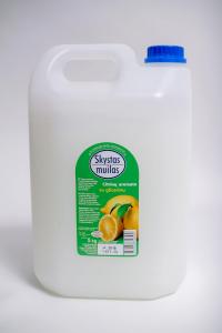 Skystas muilas, su glicerinu, citrinų kvapo, 5kg
