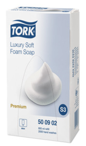Muilo putos Tork Premium Soap Foam Luxury, S3, 0.8l, 500902