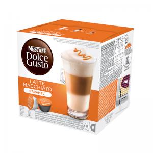Kavos kapsulės Dolce Gusto Nescafe, Caramel Latte Macchiato, 16kap. 146g