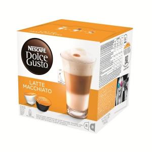 Kavos kapsulės Dolce Gusto Nescafe, Latte Macchiato, 16kap. 184g - 194g