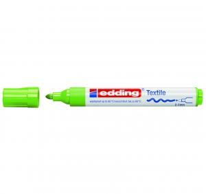 Tekstilės žymeklis Edding 4500, apvaliu galiuku, 2-3mm, šviesiai žalios spalvos