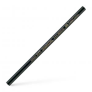 Medžio anglies pieštukas Faber-Castell PITT, vidutinio minkštumo, juodos spalvos