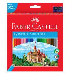Spalvoti pieštukai Faber-Castell Castle, 48 spalvų