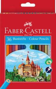 Spalvoti pieštukai Faber-Castell Castle, 36 spalvos