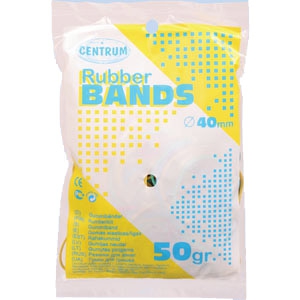 *Kanceliarinės gumelės Centrum, 40mm, 50g, įvairių spalvų