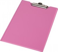 Pagrindas rašymui Ecopolimer Panta Plast, A4, atverčiamas, su prispaudėju viršuje, rožinės spalvos