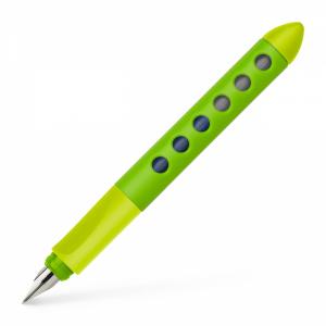 Plunksnakotis Faber-Castell Scribolino, kairiarankiams, šviesiai žalios spalvos korpusas