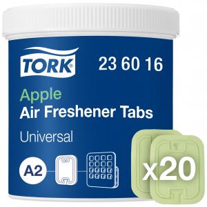Oro gaiviklis - diskas Tork Universal Air Freshener A2 Apple (236016), obuolių kvapas, pakuotėje 20 vnt.