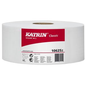 Tualetinis popierius Katrin Classic Gigant M2, 2 sluoksniai, baltos spalvos, 340m
