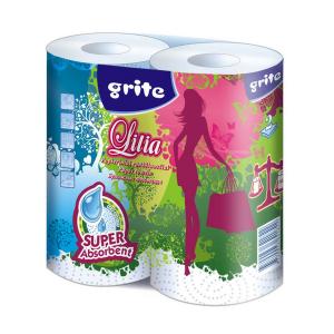 Popieriniai rankšluosčiai Grite Family, 2vnt., 2 sluoksniai, baltos spalvos