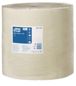 Pramoninis popierius Tork Basic Universal W1, 127107, 1 sluoksnis, gelsvos spalvos, 1190m