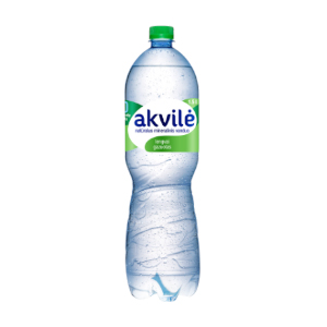 Natūralus mineralinis vanduo Akvilė, lengvai gazuotas, plastikiniame butelyje, 1.5l (D)