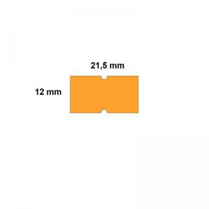 Kainų etiketės 21,5x12, stačiakampės, 1000vnt, oranžinės spalvos
