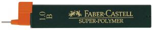 Grafitai Faber-Castell Super Polymer, B, 1mm, 12 vnt.