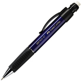 Pieštukas Faber-Castell GRIP Plus 1307, 0.7mm, automatinis, mėlynos spalvos korpusas