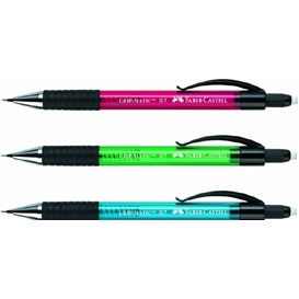 *Automatinis pieštukas Faber-Castell Grip Matic, 0,7mm, raudonos spalvos korpusas