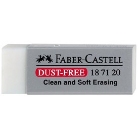 Trintukas Faber-Castell Dust Free, 62x21x12mm ,baltos spalvos
