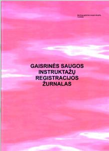 Gaisrinės saugos instruktažų registracijos žurnalas, A4, vertikalus, 12 lapų