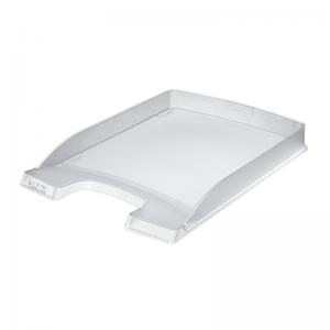Dokumentų lentynėlė Leitz Plus Slim, A4, plastikinė, skaidri