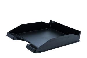 *Dokumentų lentynėlė College, A4, plastikinė, juodos spalvos
