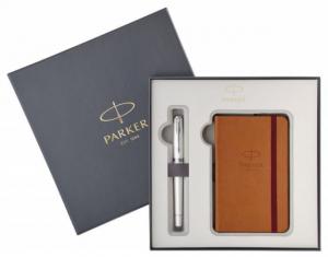 *Rinkinys Parker Urban Pearl plunksnakotis + užrašų knygutė